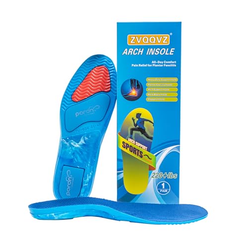 ZVQQVZ Plantar Fasciitis Insoles for Men Women Steppers Insoles Heavy Duty Support Pain Relief Orthotics Work Boot Cloud Insoles Gel Arch Support Inserts