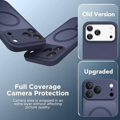 Protection iPhone 17 Pro Antichoc Bleu Foncé Mat MagSafe