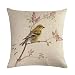 Nunubee Funda de Cojine Lino 45 x 45 Funda de Almohada Sofá Sala de Estar Dormitorio Cama Decorativos Baratas, Estilo Chino