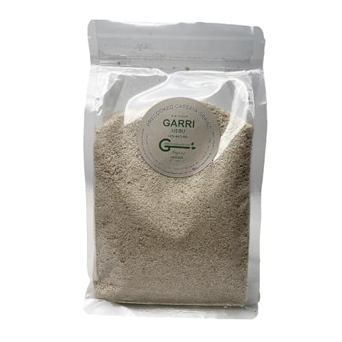 G. W. Foods Garri Ijebu 1.3lb|21oz|0.6kg Precooked Nigerian Cassava | Authentic Nigerian Cassava flakes, Fine and Crispy, Ideal for Traditional Nigerian Dishes