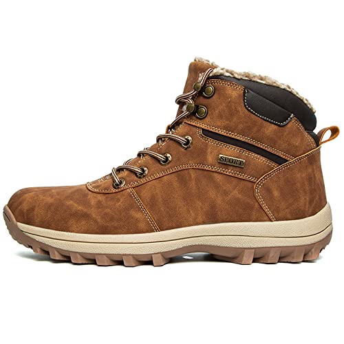 Cmadolrs Men's and Women's Snow Boots Warm and Non slip Outdoor Climbing Boots Light and Non slip Ankle Walking Shoes Hiking