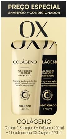 Kit Shampoo e Condicionador Colágeno Ox para Cabelos Porosos e Da...