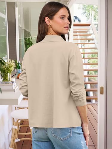 ANRABESS Women Long Sleeve Polo Shirts Casual V Neck Collared Boxy Fit Dressy Work Blouse Top Spring Outfits4
