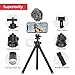 Aureday 74' Camera Tripod with Travel Bag Bundle, Cell Phone Tripod with Wireless Remote and Phone Holder, Compatible with DSLR Cameras, Cell Phones, Projector, Webcam