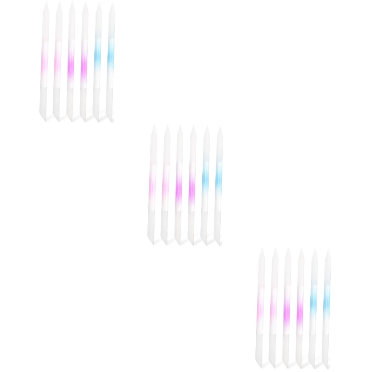 Healvian 18piezas Limaduras De Uñas De Vidrio Coloridas Herramientas De Manicura Para Pulido y Cuidado De Cutículas Accesorios Prácticos Para Arte De Uñas