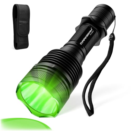 DARKBEAM Green Light Flashlights for Night, LED Green Flashlight Tactical