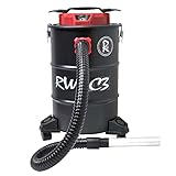RocwooD Ash Vacuum Cleaner 20L 1200W Collector Fireplace BBQ Stoves Home Workshop Grills Fire Pits Log Burners Chimineas HEPA Filter Bagless Dust Debris