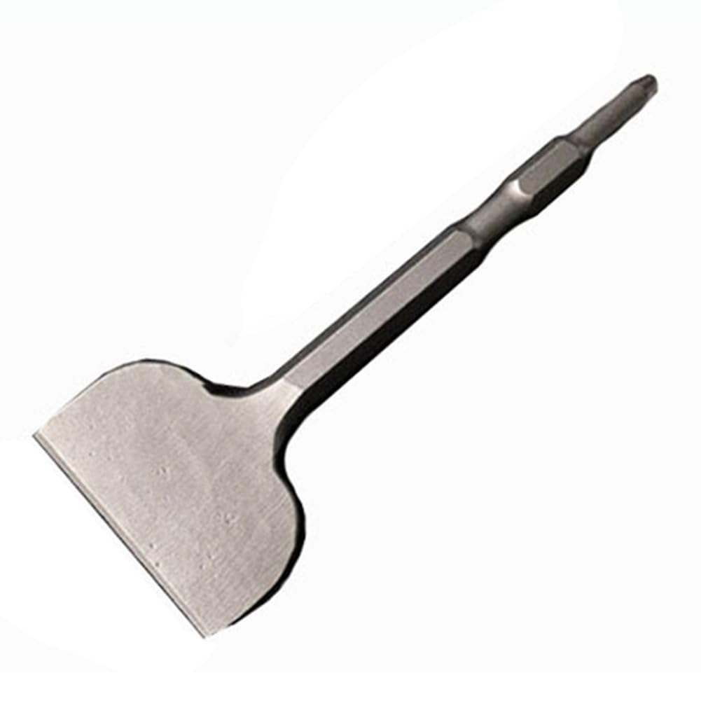 Cincel plano para martillo eléctrico con vástago hexagonal, 17 × 280 × 100 mm, acero