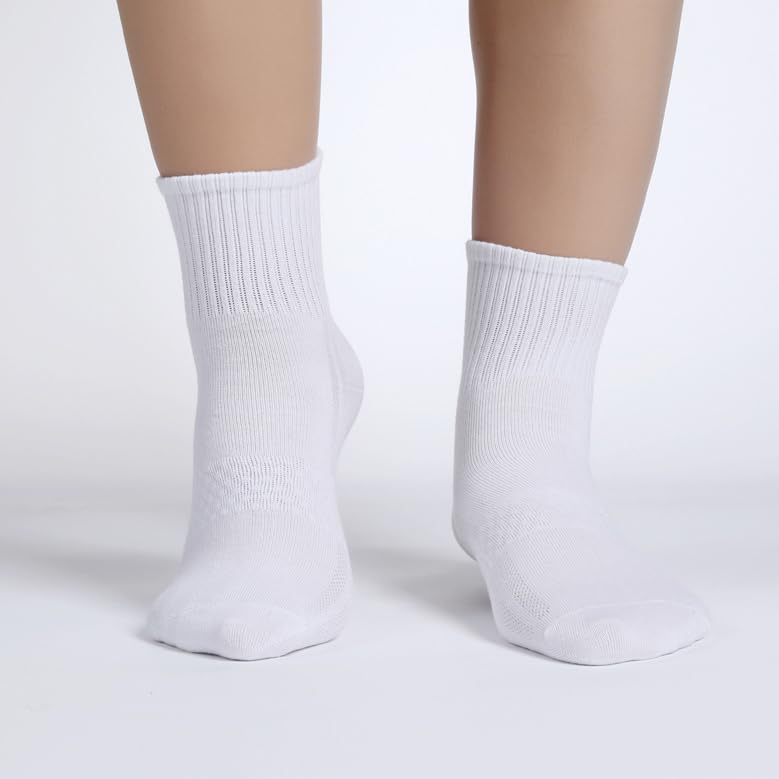 Women‘s 10 Pairs Athletic Quarter Socks, Cushioned Running Cotton Ankle Socks4