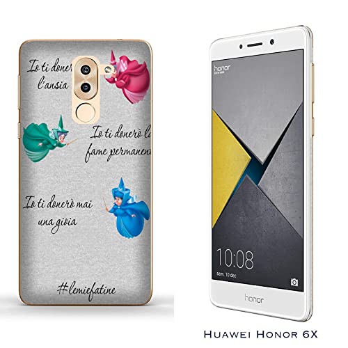 Cover Custodia compatibile con Honor 6X Frasi
