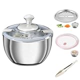 Large Salad Spinner with Storage Lid，5.29QT Stainless Steel Spin Dry Salad Greens Fruit Washing Bowl with Strainer Vegetable Cleaner washer Lettuce Spinner with slicer and julienne cutter