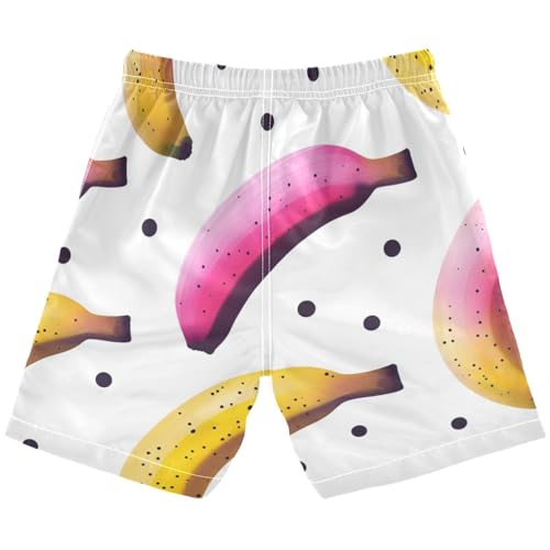 Boys Beach Board Shorts Banana Graphic Fruit Swim Trunk Teen Swimwear2