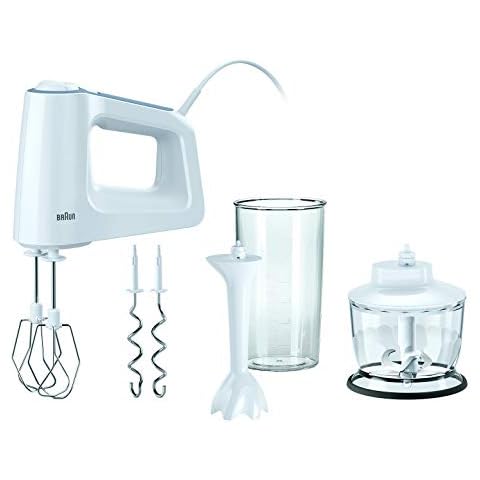 Braun MultiMix3 HM3100WH - Batidora de varillas, 500 W, 5 Velocidades Cover