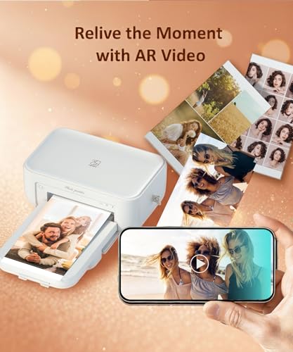 HPRT CP4100 4x6 Photo Printer with 108 Sheets & 2 Ribbons,