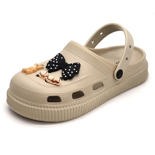 Image of SVAAR Fashionable Comfortable Lightweight Platform Heels Clogs for Women's | Cushioned Footwear | Lightweight Slip-ons | Waterproof Sandals for Women