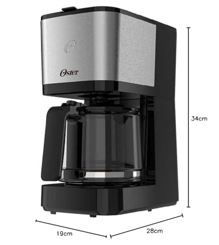 Oster Cafeteira Oster Inox 1,2L, OCAF600, 220V