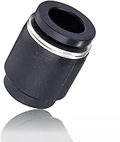 Vista 4 de 10PCS Tubo de 1/2 pulgada OD Tapón neumático Tapón, PPF-1/2 Plástico Push-in Connect Fitting