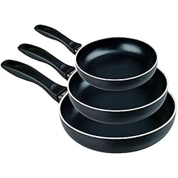 Groupalia Sartenes Life Style - Sartén Luxe en Aluminio 3 mm - Recubrimiento Antiadherente Nonstick Plus - Set de 3 Sartenes de 18, 22 y 26 cm