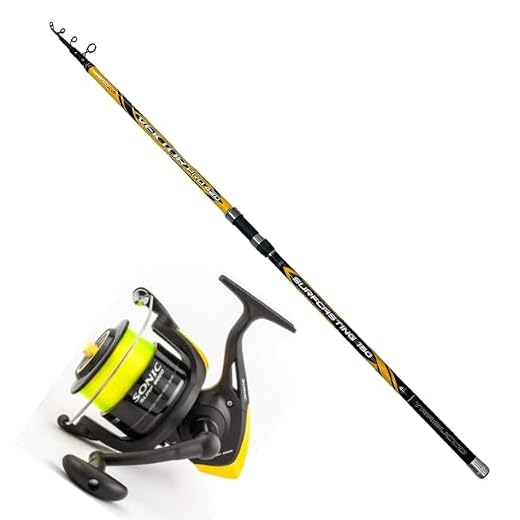 Kit surfcasting canna Trabucco vektor 4,20mt 150gr + mulinello trabucco sonic 8000