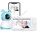 Babyphone Camera 1080P, Babyphone Vidéo avec 5” LCD Couleur, Conversation Audio Bidirectionnel, Vision Nocturne, Rotation 355°, Mode VOX