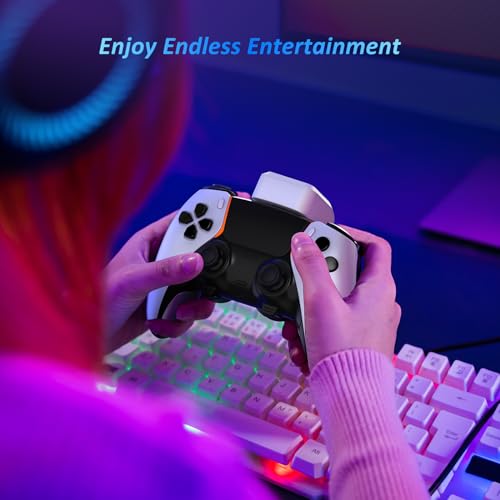NexiGo Pacote de bateria recarregável compatível com PS5 / Edge Controller, Play and Charge Kit para
