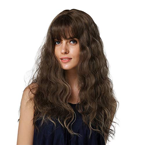 menolana Perucas Onduladas Longas E Encaracoladas para Senhora 24 '' Peruca Sintética de Parte Do