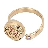 CONGARTENO Bague Élégante En Acier Inoxydable 14k Doré Ajouré, Anneau Ajustable De 12 ...