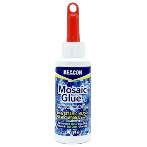 BEACON Mosaic Glue - Non-Toxic & Water Resistant, Ideal for All Tiles & Surfaces, 2-Ounce