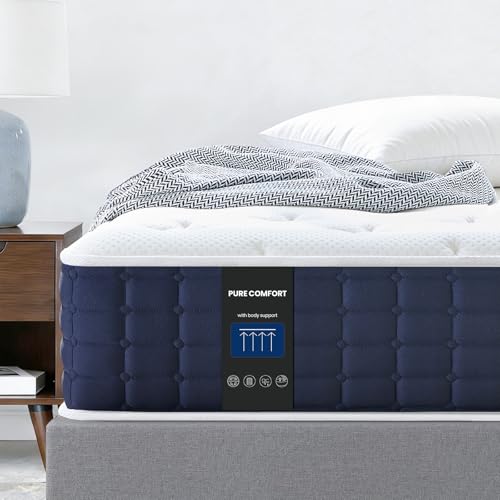 Coolvie Twin Mattress, 10 Inch Twin Hybrid Mattress in a