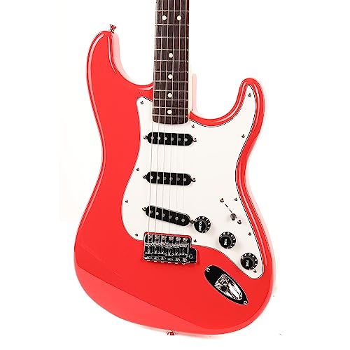 Fender Made in Japan International Color Stratocaster RW Morocco Red Limited Edition guitare électrique avec housse - Les Beatles, Paul McCartney, John Lennon, RIngo Starr, George Harrison Fender Made in Japan International Color Stratocaster RW Morocco Red Limited Edition guitare électrique avec housse – Image 8