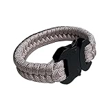 SU LIFE パラシュートコードブレスレット フィッシュテール織パラコードブレスレット サイドリリースバックル付き 8.5インチブレスレット 1セット, S, ポリカーボネート 亜鉛, 宝石なし