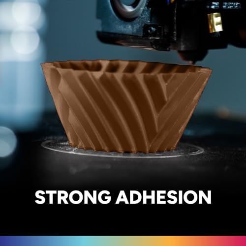 OVERTURE Filament PLA 1.75mm Aufgerüstet, 3D Drucker PLA Filament 1kg Spule (2.2 LBS), Maßgenauigkeit +/- 0.02mm, (Schokolade) – Bild 5