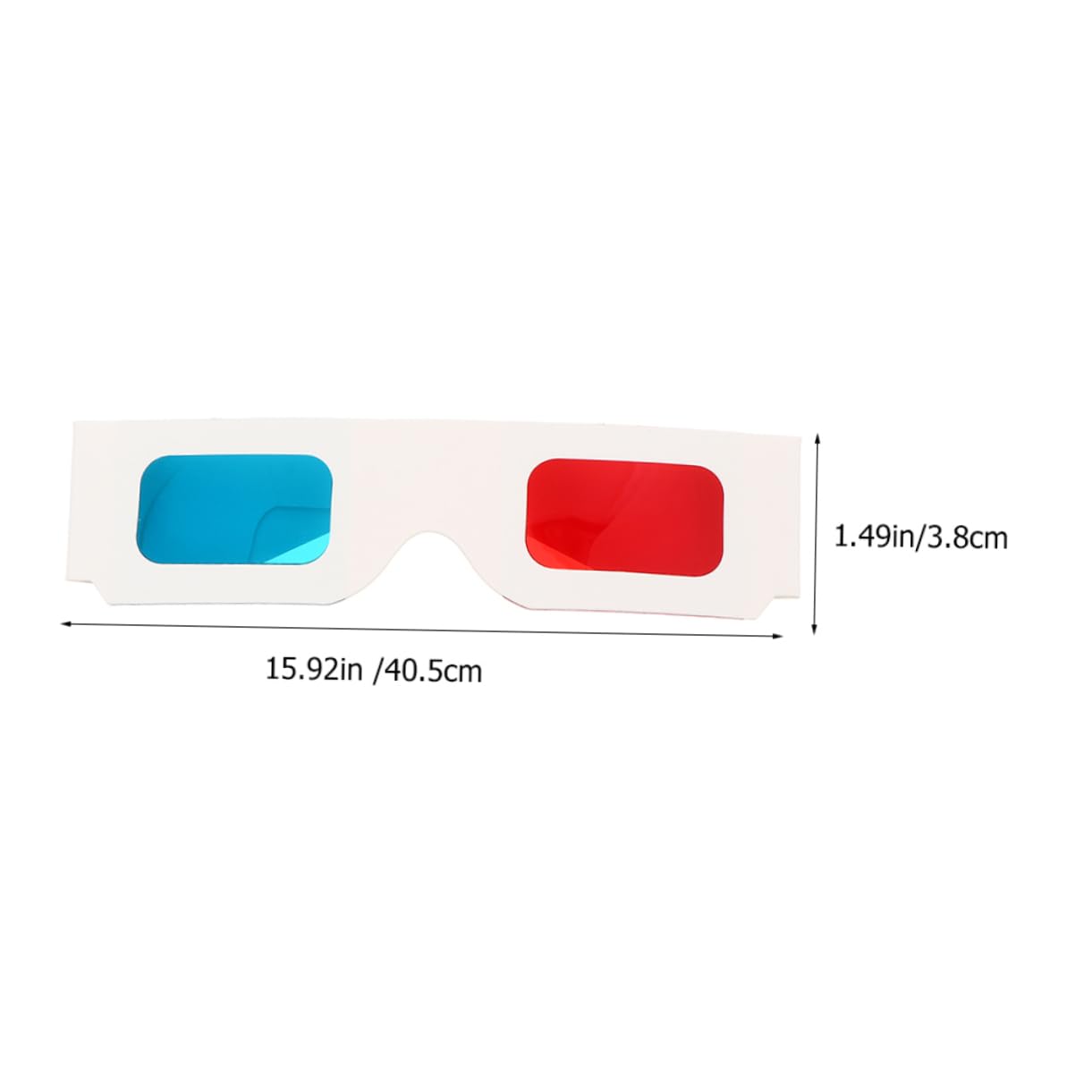 KICHOUSE 60pcs Anaglyph Glasses for Movies Games and Photos Paper Frame Fit for Ages for Home Theater and Cinema Viewing