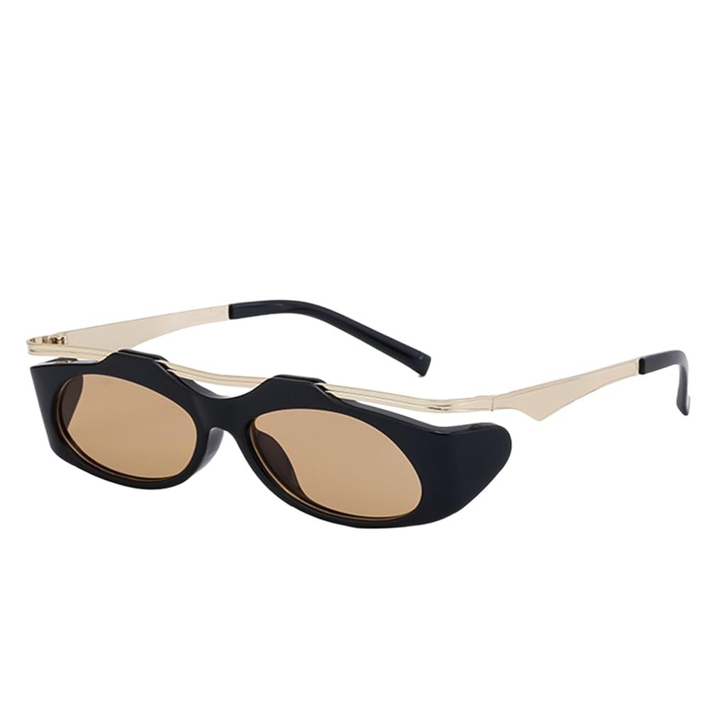 Okulary przeciwsłoneczne damskie w małych owalnych oprawkach, modne, kwadratowe okulary vintage, okulary przeciwsłoneczne dla kobiet