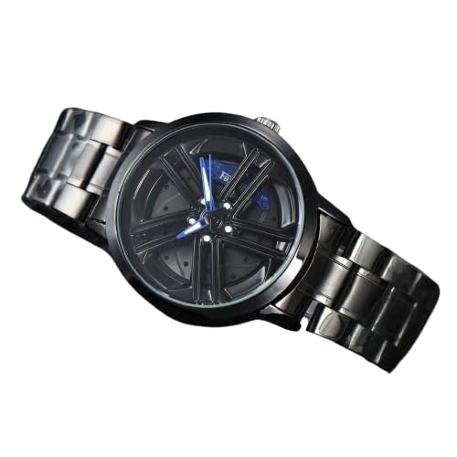 Stainless Steel Boys Fashion Wheel Spinning Analog Watch Rim Watch (Random Colour Random Design) If U Want Choice Colour Message Me.(Contact For Details 8424919156),Dial-Black, Band-Black (B0CP12WGRP) Amazon Price History, Amazon Price Tracker