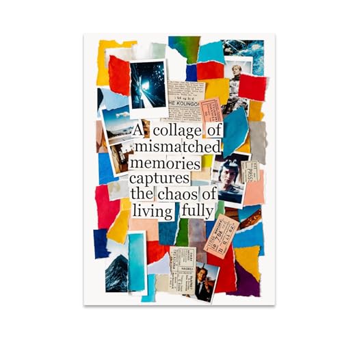 Eclectic Home Decor Poster Print - Mismatched Memories Collage -