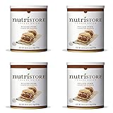 Nutristore Freeze-Dried Pulled Pork | Premium Quality Pre-Cooked Canned Meat | Survival Emergency Food Supply | Meat for Home Meals & Lightweight Camping | #10 Can | USDA Inspected | 25-Year Shelf Life (4-Pack)