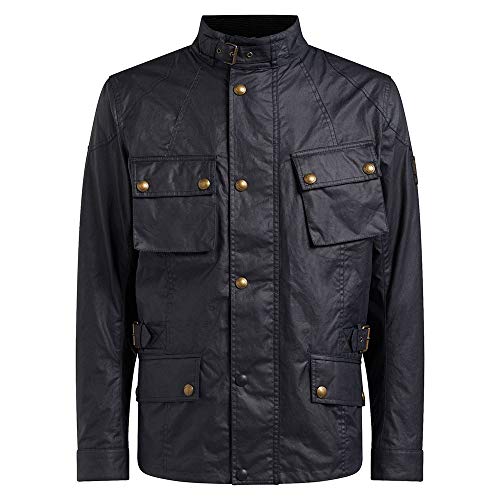 Image of Belstaff Crosby Motorcycle Wax Jacket, black, M