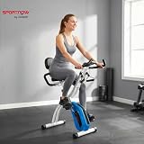 SPORTNOW 3-in-1 Składany Rower Treningowy Cichy Zwift 8 Poziomy Niebieski
