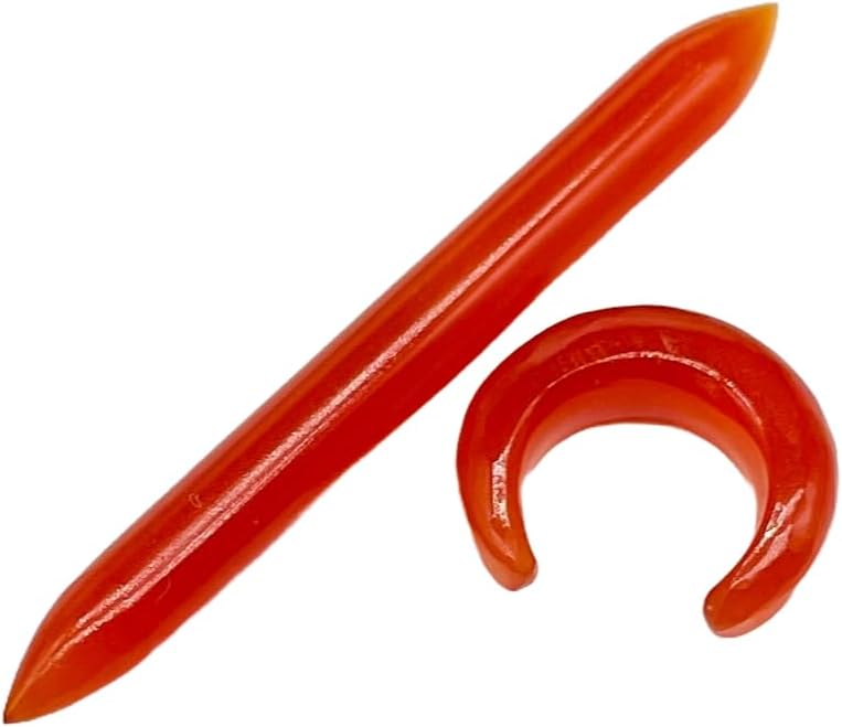 Natural Red Onyx Gemstone Tribal Septum Jewelry Set – Crescent Pincher & Spike Tusk Pair | Handmade Body Piercing Ornament