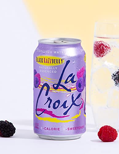 Sparkling Water Black Razzberry 355 ml x 8, Zero Calorie, Zero Sweetener, Zero Sodium