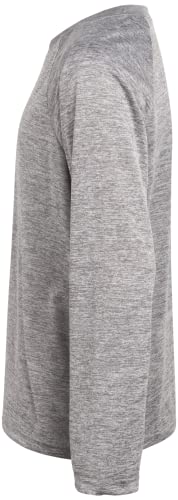 Ixtreme Boys' Athletic T-Shirt - 5 Pack Active Performance Dry-Fit Long Sleeve Sports Tee (6-18), Size 16/18, Black/Red/Blue/Lime/Grey Marble #TOP2