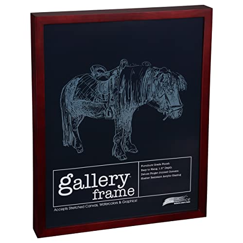 Ambiance Gallery Wood 1.5" Deep Picture Frame - Professional Quality Frames For Stretch Canvas, Artists, Display, Home Decor, & More! - [Cherry - 12X16"] #TOP15