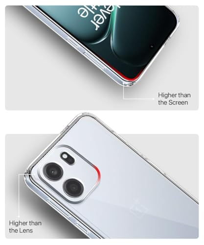Image of DIZORO Compatible with Oneplus ce6 5g Back Cover Case Clear,[ Anti Yellow ][Military Grade Protection] Hard PC Back Cover Transparent