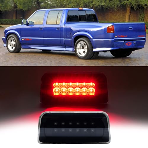 Image of Third 3rd Brake Light LED for 1994-2003 Chevy S10 /GMC Sonoma Standard Cab, High Mount Rear Brake Lights Assembly for 1996-2000 Isuzu Hombre, Waterproof Center Cab Lamp Stop Light