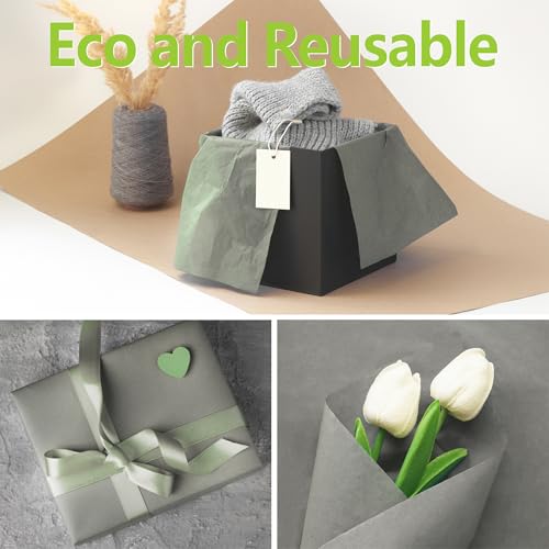 Image of Bobobag 100 Sheets Grey Tissue Paper, 20 inch x 14 inch Tissue Paper for Gift Bags, Bulk Gift Wrapping Tissue for DIY Crafts, Birthday, Christmas and Holiday Decor