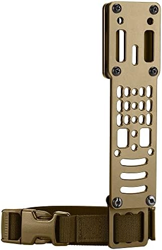 Guayma Drop Leg Holster Adapter Duty Belt Accessories for QLS Kit,Modular Holster Adapter with Thigh Strap Airsoft Tactical Gear,Tan