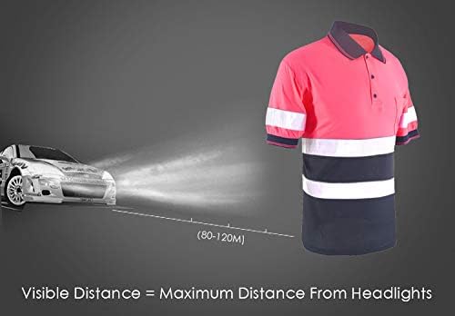 SMASYS Safety Polo Shirt- Reflective Construction Hi-viz Work Wear t Shirts with Pockets for Women and Men - Image 6