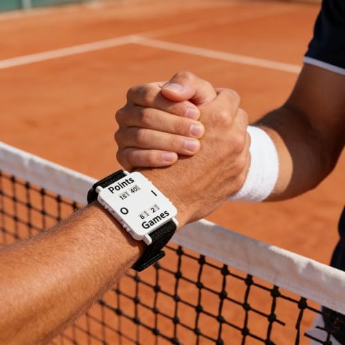 Diydeg contador de puntuación para tenis con correa ajustable miniatura 7