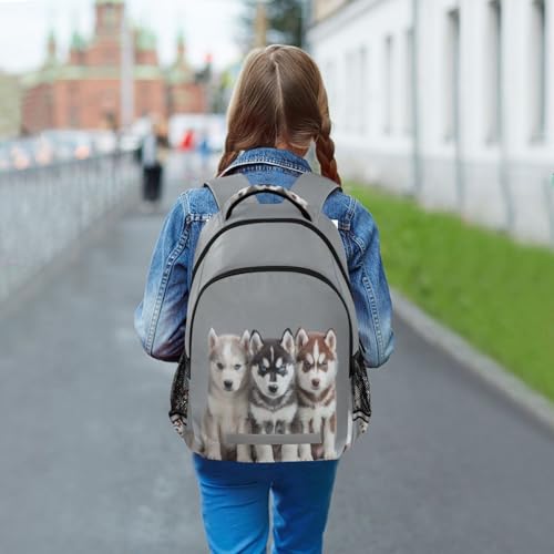 Cute Husky Dogs Backpack for Boys Girls Elementary School Bag Kids Travel Bags Casual Rucksack Laptop Bookbag3